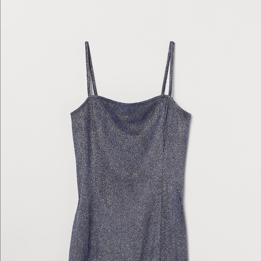 Divided by H&M Black Sparkly Fitted Dress